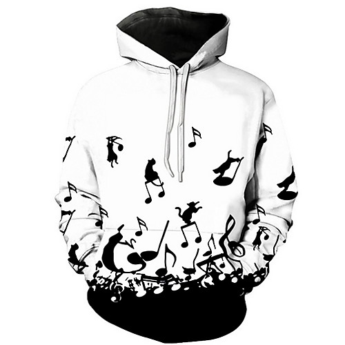 

Men's Basic Hoodie - Geometric White US32 / UK32 / EU40