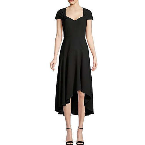 

A-Line Scoop Neck Asymmetrical Chiffon Elegant Cocktail Party / Holiday Dress 2020 with by Lightinthebox