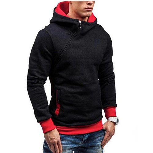 

Men's Casual Hoodie - Solid Colored Black US32 / UK32 / EU40