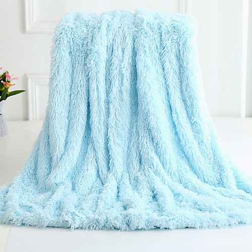 

Multifunctional Blankets, Solid Color Polar Fleece Comfy Blankets