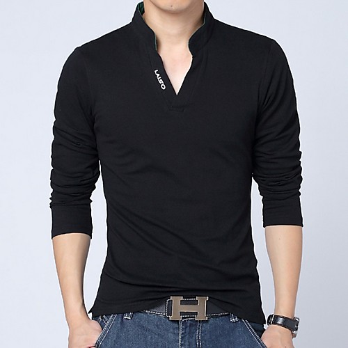 

Men's Daily T-shirt - Solid Colored Black