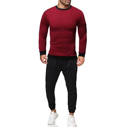 

Men's Casual Activewear Set - Solid Colored Black US32 / UK32 / EU40