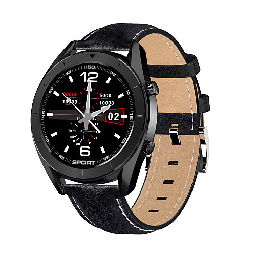 

Smartwatch Digital Modern Style Sporty PU Leather 30 m Water Resistant / Waterproof Heart Rate Monitor Bluetooth Digital Casual Outdoor - Black Brown Black / Silver