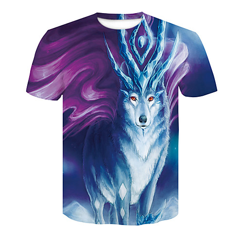

Men's Daily T-shirt - 3D Print Blue