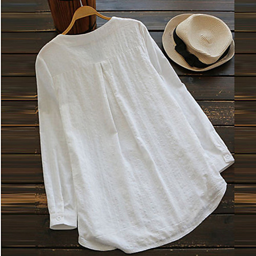 

Women's Daily Shirt - Solid Colored White