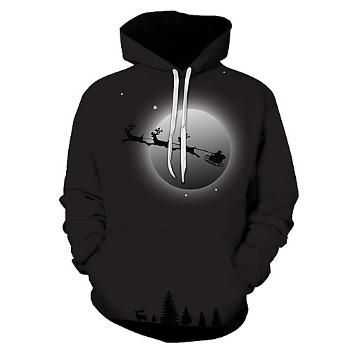 

Men's Casual Hoodie - 3D Black US32 / UK32 / EU40