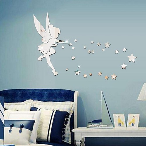 

Modern 3D Acrylic DIY Mirror Wall Clock with Wall Stickers Home Decoration