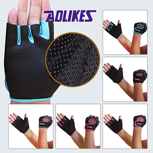 

AOLIKES Workout Gloves Weight Lifting Gloves 2 pcs Sports Silica Gel Lycra Gym Workout Training Bodybuilding Anti Slip Durable Full Palm Protection & Extra Grip Breathable Padded For Men Women