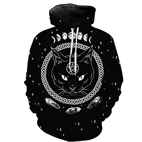 

Men's Casual Hoodie - Geometric Black US34 / UK34 / EU42