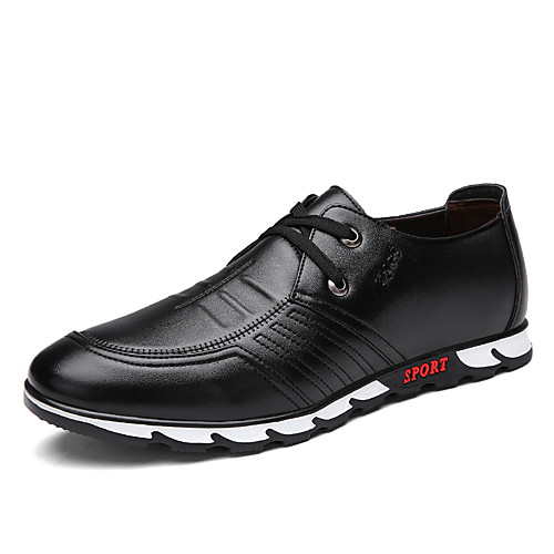 

Men's Formal Shoes Leather / Patent Leather Spring & Summer / Fall & Winter Business / Casual Oxfords Golf Shoes Warm Black / Dark Brown / Wedding / Party & Evening