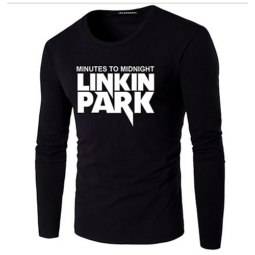 

Men's Daily T-shirt - Letter Black