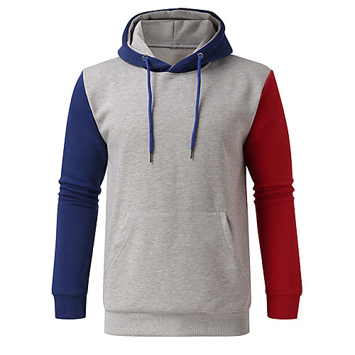 

Men's Work / Casual Hoodie - Color Block Blue US34 / UK34 / EU42