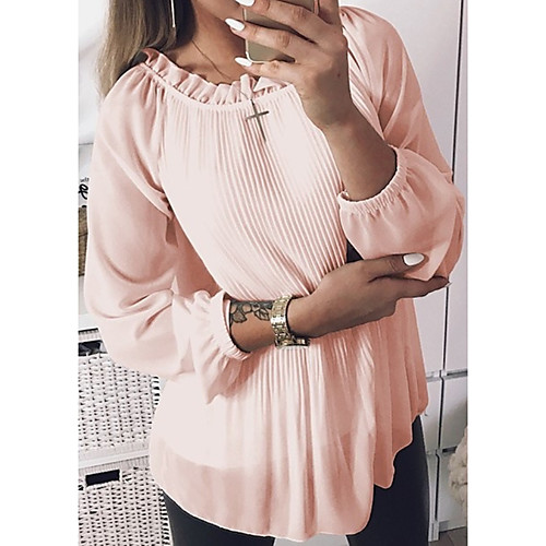 

Women's Daily Blouse - Solid Colored White