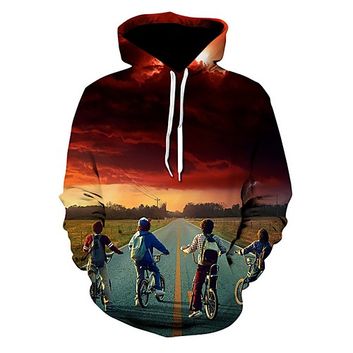 

Men's Casual Hoodie - Print Wine US32 / UK32 / EU40
