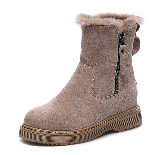 

Women's Boots Flat Heel Round Toe Suede Booties / Ankle Boots Fall & Winter Black / Brown