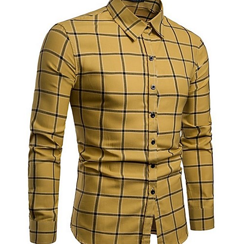 

Men's Daily Shirt - Plaid Yellow