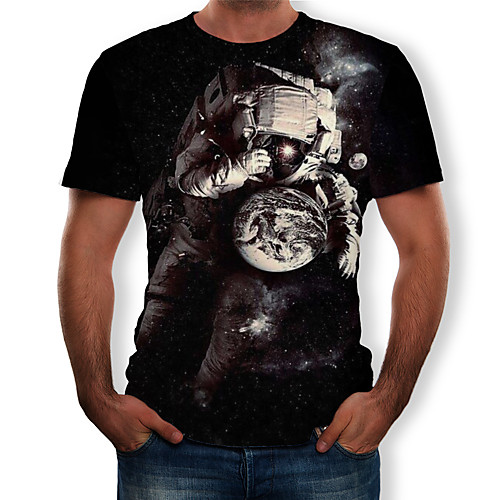

Men's Daily T-shirt - 3D Print Black