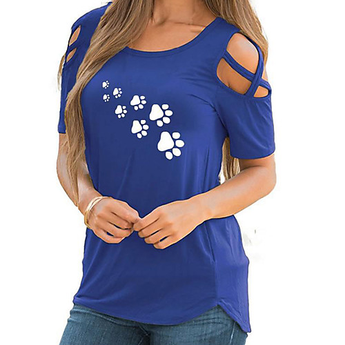 

Women's Daily T-shirt - Solid Colored Black