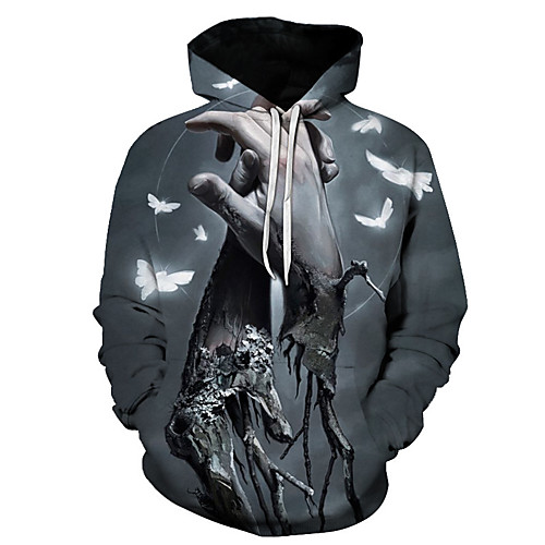 

Men's Casual Hoodie - 3D Blue US32 / UK32 / EU40