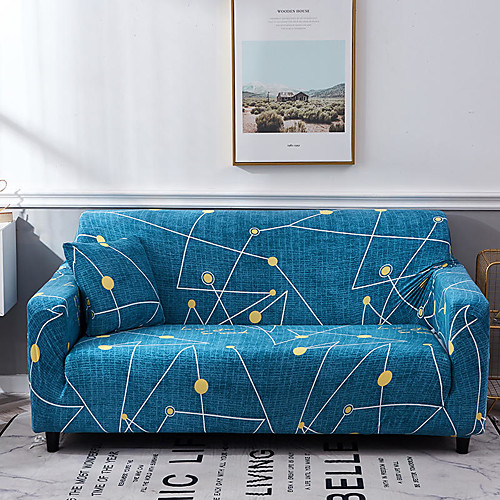 

Blue Constellation Print Dustproof All-powerful Slipcovers Stretch Sofa Cover Super Soft Fabric Couch Cover with One Free Pillow Case