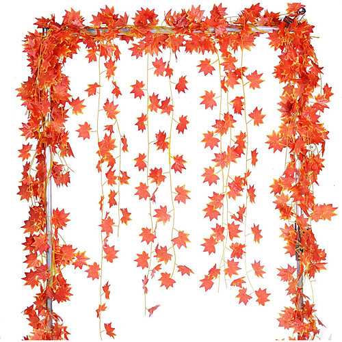 

искусственный кленовый лист венок осень висит лозы семейная вечеринка церемония свадьбы окно украшения стены 5 шт.