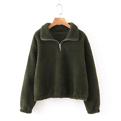 

Women's Basic Sweatshirt - Solid Colored Green S