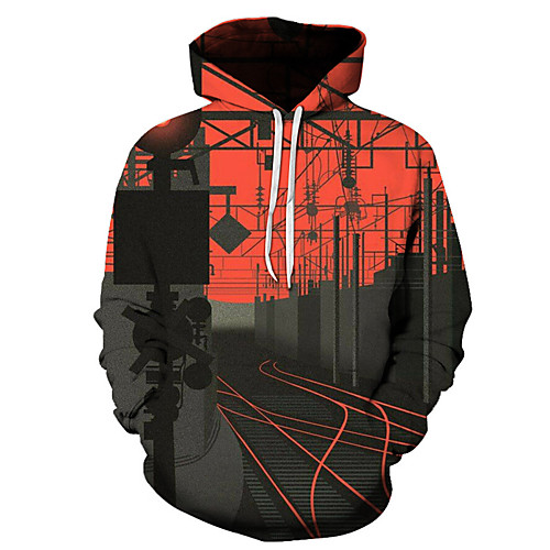 

Men's Casual Hoodie - 3D Gray US32 / UK32 / EU40