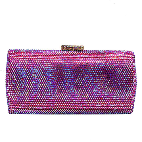 

Women's Crystals Alloy Evening Bag Champagne / Silver / Fuchsia