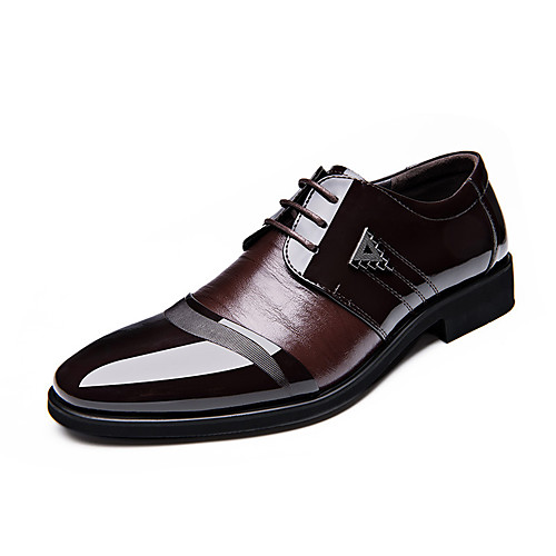 

Men's Formal Shoes Leather Spring & Summer / Fall & Winter Business / Casual Oxfords Breathable Black / Brown