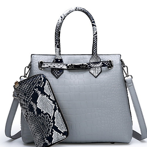 

Women's PU Top Handle Bag Solid Color Black / Brown / Red