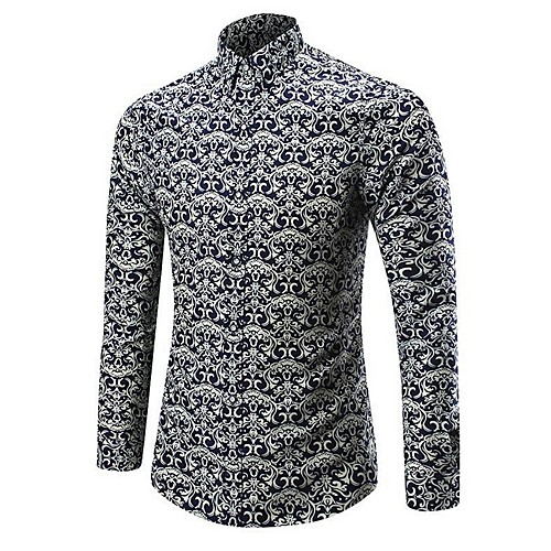 

Men's Daily Shirt - Geometric Navy Blue