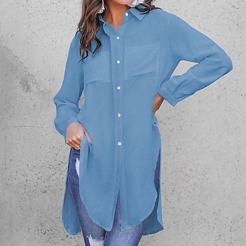 

Women's Daily Shirt - Solid Colored White