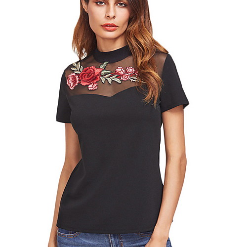 

Women's Holiday T-shirt - Solid Colored Black