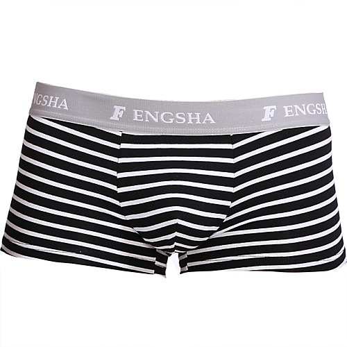 

Men's Basic Boxers Underwear - Normal Low Waist Black Light gray Yellow M L XL