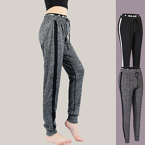 

YUERLIAN Women's High Waist Jogger Pants Joggers Running Pants Track Pants Sports Pants Side-Stripe Elastane Sports Winter Pants / Trousers Running Fitness Jogging Breathable Quick Dry Soft Color