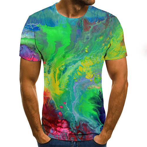 

Men's Daily T-shirt - 3D Rainbow