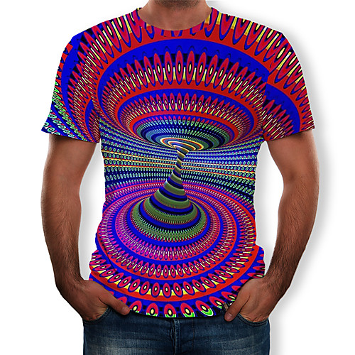 

Men's Daily T-shirt - 3D Print Rainbow