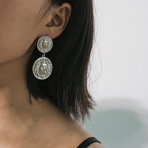 

Women's Stud Earrings Retro Lion Vintage Baroque Fashion Earrings Jewelry Gold / Silver For Stage Carnival Bar