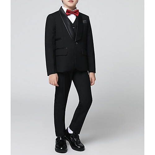 

Черный Полиэстер Детский праздничный костюм - 1 шт. Включает в себя Пальто / Жилетка / Рубашка