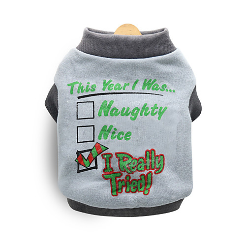 

Dog Sweatshirt Winter Dog Clothes Black Green Gray Costume Fleece Quotes & Sayings Cosplay XS S M L