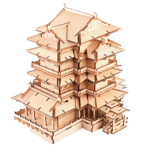 

3D пазлы Деревянные пазлы Китайская архитектура моделирование Ручная работа деревянный 303 pcs Детские Взрослые Все Игрушки Подарок