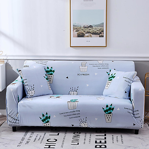 

Sofa Cover Romantic Yarn Dyed Polyester / Cotton Blend Slipcovers