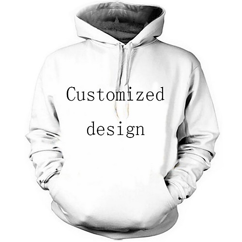 

Men's Casual Hoodie - Print White US32 / UK32 / EU40