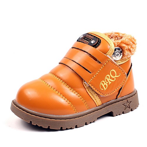 

Boys' Snow Boots Cowhide Boots Little Kids(4-7ys) Black / Yellow / Brown Winter / Booties / Ankle Boots
