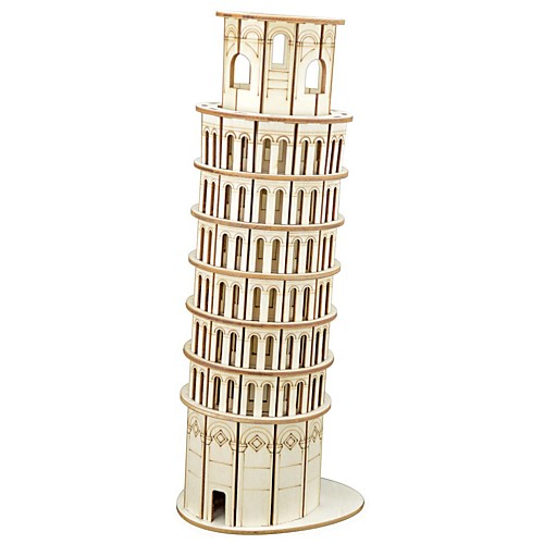 

3D пазлы Деревянные пазлы Пизанская башня моделирование Ручная работа деревянный 105 pcs Детские Взрослые Все Игрушки Подарок
