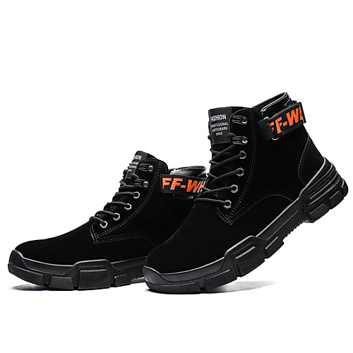 

Men's Novelty Shoes PU Spring & Summer / Fall & Winter Sporty / Preppy Boots Running Shoes / Walking Shoes Warm Black / Gray / Khaki