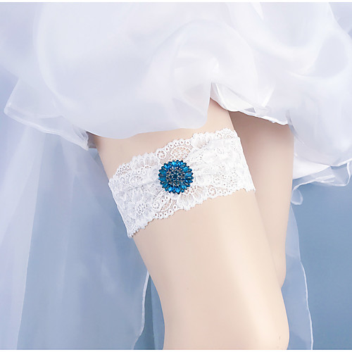 

Lace Wedding Wedding Garter With Crystals / Rhinestones Garters Wedding / Festival