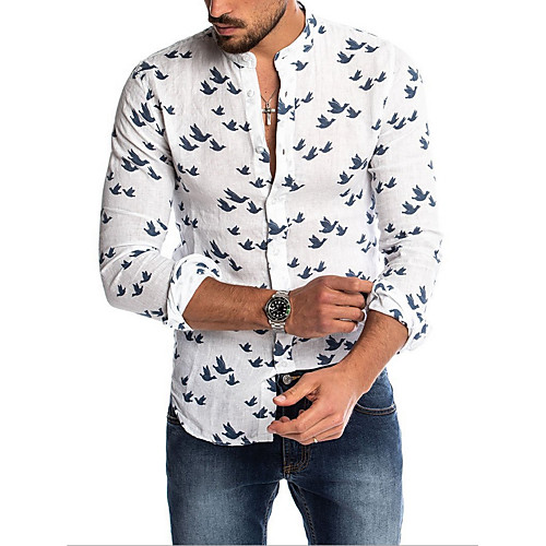 

Men's Daily Shirt - Animal White