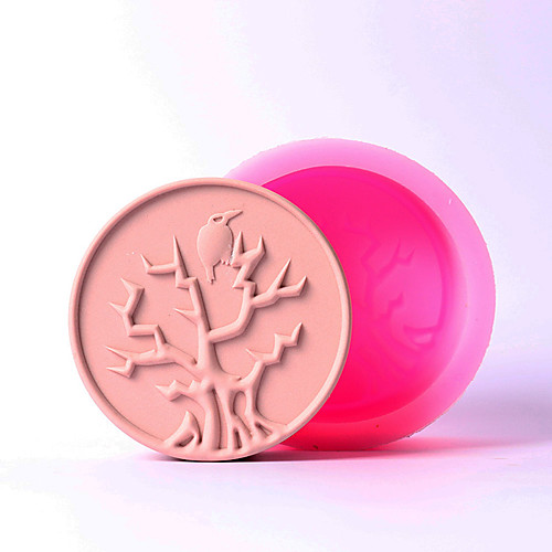 

Tree And Bird Shaped Soap Mold Silicone Mould DIY Tool Handmade Soap Molds
