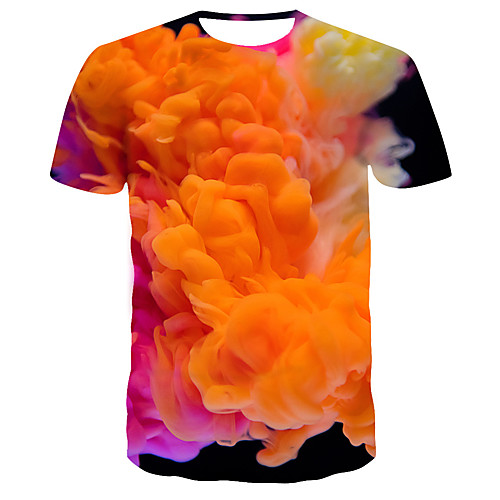 

Men's Daily T-shirt - 3D Print Orange